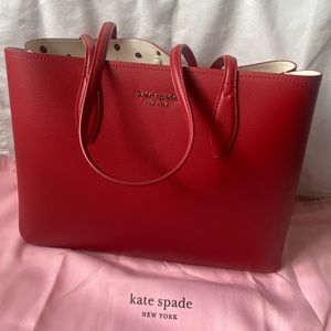 Kate Spade large tote - lava falls lady bug